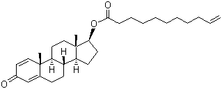 宝丹酮十一烯酸酯分子式结构图