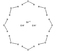 八水氢氧化锶分子式结构图