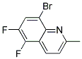 8-溴-5,6-二氟-2-甲基-喹啉分子式结构图