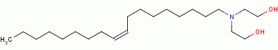 油胺聚氧乙烯(2)醚分子式结构图