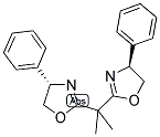 (S,S)-2,2'-异丙亚基双(4-苯基-2-恶唑啉)分子式结构图