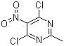 2-甲基-4,6-二氯-5-硝基嘧啶分子式结构图