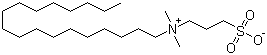 N,N-二甲基-N-(3-磺丙基)-1-十八烷铵内盐分子式结构图