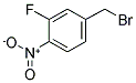 3-氟-4-硝基溴化苄分子式结构图