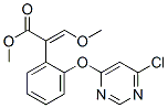 (E)-2-[2-(6-氯嘧啶-4-基氧)苯基]-3-甲氧基丙烯酸甲酯分子式结构图