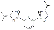 (R,R)-2,6-双(4-异丙基-2-恶唑啉-2-基)吡啶分子式结构图