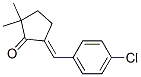 (5E)-5-(4-氯苄亚基)-2,2-二甲基环戊酮分子式结构图