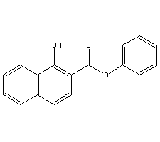 1-羟基-2-萘甲酸苯酯分子式结构图