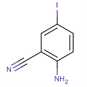 2-氨基-5-碘苯甲腈分子式结构图