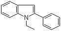 1-乙基-2-苯基吲哚分子式结构图