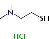 2-二甲氨基乙硫醇盐酸盐分子式结构图