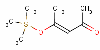 2-三甲基硅杂氧基戊-2-烯-4-酮分子式结构图