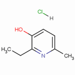 2-乙基-6-甲基-3-羟基吡啶盐酸盐分子式结构图