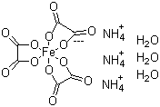 三水合草酸铁铵(III)分子式结构图