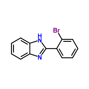 2-(2-溴苯基)苯并咪唑分子式结构图