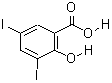 3,5-二碘水杨酸分子式结构图