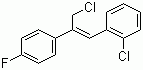 Z-1-氯-3-(2-氯苯基)-2-(4-氟苯基)-2-丙烯分子式结构图