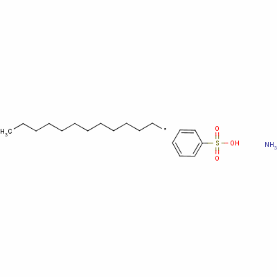 十二烷基苯磺酸铵分子式结构图