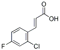 2-氯-4-氟肉桂酸分子式结构图