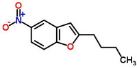 2-丁基-5-硝基苯并呋喃分子式结构图