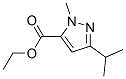 1-甲基-3-异丙基-吡唑-5-甲酸乙酯分子式结构图