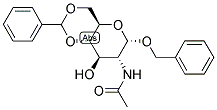 苄基2-乙酰氨基-4,6-O亚苄基-2-脱氧-Α-D-葡萄糖苷分子式结构图