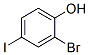 2-溴-4-碘苯酚分子式结构图