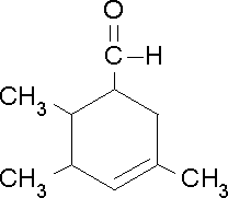 异环柠檬醛分子式结构图