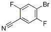 4-溴-2,5-二氟-苯腈分子式结构图