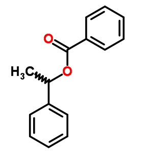 苯甲酸-1-苯乙酯分子式结构图