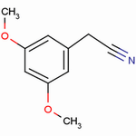 3,5-二甲氧基苯基乙腈分子式结构图