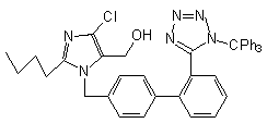 三苯甲基洛沙坦分子式结构图