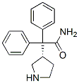 3-(S)-(1-氨基甲酰-1,1-二苯基甲基)吡咯烷分子式结构图