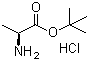 L-丙氨酸叔丁酯盐酸盐分子式结构图