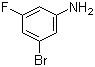 3-溴-5-氟苯胺分子式结构图