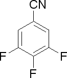 3,4,5-三氟苯腈分子式结构图