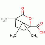 (1S)-(-)-樟脑烷酸分子式结构图