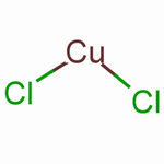 无水氯化铜分子式结构图