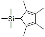 三甲基(2,3,4,5-四甲基-2,4-环戊二烯-1-基)硅烷分子式结构图