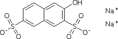 2-萘酚-3,6-二磺酸二钠分子式结构图