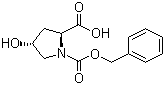 Cbz-L-羟脯氨酸分子式结构图