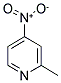 2-甲基-4-硝基吡啶分子式结构图