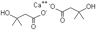 β-羟基 β-丁酸甲酯钙分子式结构图