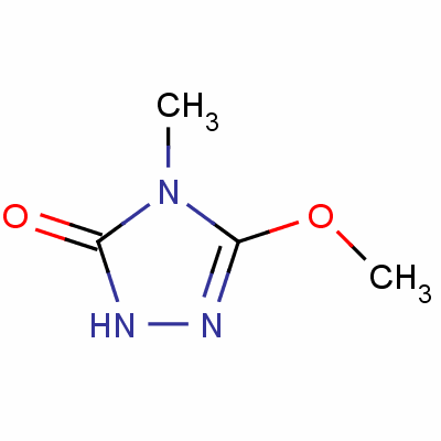 4-甲基-5-甲氧基-1,2,4-三唑啉酮分子式结构图