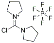 1-(氯-1-吡咯烷基亚甲基)吡咯烷鎓六氟磷酸盐分子式结构图