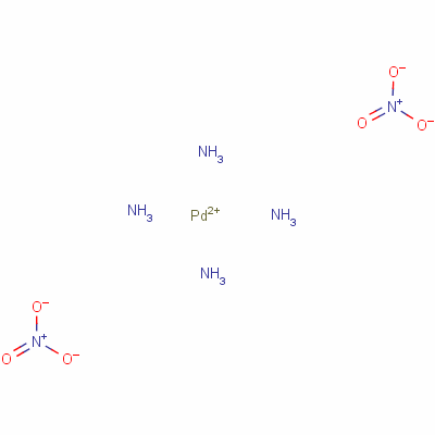 四氨合硝酸钯分子式结构图