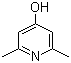 2,6-二甲基-4-羟基吡啶分子式结构图