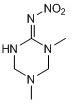 1,5-二甲基-2-硝基亚氨基六氢-1,3,5-三嗪分子式结构图