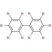 十溴-1,1'-联苯分子式结构图