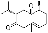 (3S,6E,10S)-6,10-二甲基-3-异丙基环癸-6-烯-1,4-二酮分子式结构图